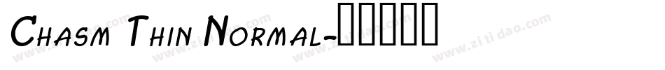 Chasm Thin Normal字体转换